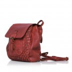 Rucksack Soft-Weaving Selene B3.5036 Chili Red, Farbe: rot/weinrot, Marke: Harbour 2nd, Abmessungen in cm: 30x25x10, Bild 2 von 4