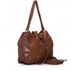 Beuteltasche Emilie B3.5429 mit Zugband Charming Cognac, Farbe: cognac, Marke: Harbour 2nd, Abmessungen in cm: 32x29x10.5, Bild 2 von 4