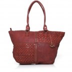 Shopper Soft-Weaving Mia B3.5454 Chili Red, Farbe: rot/weinrot, Marke: Harbour 2nd, Abmessungen in cm: 49x30x14.5, Bild 1 von 4