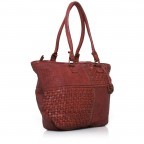 Shopper Soft-Weaving Mia B3.5454 Chili Red, Farbe: rot/weinrot, Marke: Harbour 2nd, Abmessungen in cm: 49x30x14.5, Bild 2 von 4