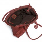 Shopper Soft-Weaving Mia B3.5454 Chili Red, Farbe: rot/weinrot, Marke: Harbour 2nd, Abmessungen in cm: 49x30x14.5, Bild 4 von 4