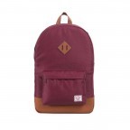 Rucksack Heritage Volumen 19 Liter Windsor Wine Tan Synthetic, Farbe: rot/weinrot, Marke: Herschel, EAN: 0828432082513, Abmessungen in cm: 31x45x12, Bild 1 von 5