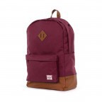 Rucksack Heritage Volumen 19 Liter Windsor Wine Tan Synthetic, Farbe: rot/weinrot, Marke: Herschel, EAN: 0828432082513, Abmessungen in cm: 31x45x12, Bild 2 von 5