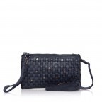 Umhängetasche / Clutch Soft-Weaving Lillen B3.4795 Midnight Navy, Farbe: blau/petrol, Marke: Harbour 2nd, EAN: 4046478019157, Abmessungen in cm: 23x13x2, Bild 1 von 7