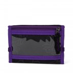 Geldbeutel Purple Hibiscus, Farbe: schwarz, flieder/lila, Marke: Satch, EAN: 4057081025800, Abmessungen in cm: 13x8.5x2, Bild 4 von 4