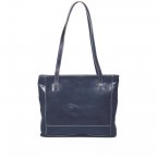 Shopper Toscana Blau, Farbe: blau/petrol, Marke: Hausfelder Manufaktur, EAN: 4065646000247, Abmessungen in cm: 38x31x7, Bild 3 von 6