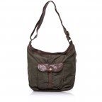 Beuteltasche Eucalipto Nylon Oliv, Farbe: taupe/khaki, Marke: Campomaggi, Abmessungen in cm: 28x32x5, Bild 1 von 4