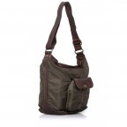 Beuteltasche Eucalipto Nylon Oliv, Farbe: taupe/khaki, Marke: Campomaggi, Abmessungen in cm: 28x32x5, Bild 2 von 4