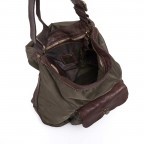 Beuteltasche Eucalipto Nylon Oliv, Farbe: taupe/khaki, Marke: Campomaggi, Abmessungen in cm: 28x32x5, Bild 4 von 4