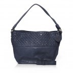 Beuteltasche Soft-Weaving Helena B3.5044 Midnight Navy, Farbe: blau/petrol, Marke: Harbour 2nd, Abmessungen in cm: 40x27x16, Bild 1 von 3