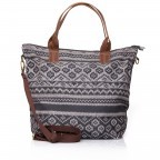 Shopper Dushin Mongolian Dream, Farbe: anthrazit, beige, Marke: Anokhi, Abmessungen in cm: 38x40x16, Bild 3 von 4