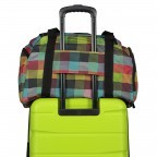 Reisetasche T1 Größe M Check & Stripes, Farbe: gelb, Marke: Franky, Abmessungen in cm: 50x33x30, Bild 5 von 5