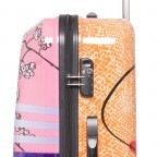 Trolley, Farbe: flieder/lila, rosa/pink, orange, Marke: Travelite, Abmessungen in cm: 48x75x30, Bild 5 von 6