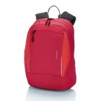 Rucksack Basics Rot, Farbe: rot/weinrot, Marke: Travelite, Abmessungen in cm: 27x37x17, Bild 1 von 3