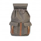 Rucksack Dawson Volumen 20,5 Liter Canteen Crosshatch Tan Synthetic Leather, Farbe: grün/oliv, Marke: Herschel, EAN: 0828432122608, Abmessungen in cm: 33x40x15, Bild 3 von 4