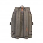 Rucksack Dawson Volumen 20,5 Liter Canteen Crosshatch Tan Synthetic Leather, Farbe: grün/oliv, Marke: Herschel, EAN: 0828432122608, Abmessungen in cm: 33x40x15, Bild 4 von 4