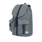 Rucksack Dawson Volumen 20,5 Liter Raven Crosshatch Black Rubber, Farbe: grau, Marke: Herschel, EAN: 0828432082711, Abmessungen in cm: 33x40x15, Bild 2 von 4