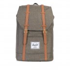 Rucksack Retreat Volumen 18 Liter Canteen Crosshatch Tan, Farbe: grün/oliv, Marke: Herschel, EAN: 0828432123049, Bild 1 von 5