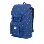 Rucksack Little America Medium Rubber Straps Volumen 14 Liter Focus Twilight Blue Rubber, Farbe: blau/petrol, Marke: Herschel, EAN: 0828432123421, Abmessungen in cm: 28x43x12, Bild 2 von 4