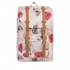 Rucksack Little America Medium Volumen 14 Liter Pelican Flora, Farbe: weiß, Marke: Herschel, EAN: 0828432123445, Abmessungen in cm: 28x43x12, Bild 1 von 4