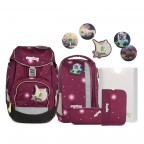 Schulranzen Pack Galaxy Special Edition Set 6-teilig FeenzauBär, Farbe: rot/weinrot, Marke: Ergobag, EAN: 4057081024377, Abmessungen in cm: 25x35x22, Bild 1 von 7