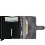 Geldbörse Miniwallet Vintage Grey Black, Farbe: grau, Marke: Secrid, EAN: 8718215285939, Abmessungen in cm: 6.8x10.2x1.6, Bild 2 von 3