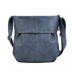 Umhängetasche Mademoiselle M10 Canvas Blue, Farbe: blau/petrol, Marke: Zwei, EAN: 4250257917996, Abmessungen in cm: 30x31x8, Bild 1 von 6