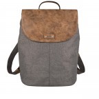 Rucksack Olli O13 Stone, Farbe: grau, Marke: Zwei, EAN: 4250257911895, Abmessungen in cm: 28x40.5x14.5, Bild 1 von 6