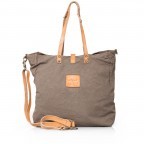 Tasche Canvas C1226ML-TEVL-2393 Oliv, Farbe: taupe/khaki, Marke: Campomaggi, Abmessungen in cm: 40x40x16, Bild 4 von 4