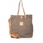 Tasche Canvas C1226ML-TEVL-3197 Khaki Druck Pink, Farbe: taupe/khaki, Marke: Campomaggi, Abmessungen in cm: 40x40x16, Bild 4 von 4