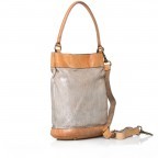 Beuteltasche Fiore di Loto Leder Perla, Farbe: beige, Marke: Campomaggi, Abmessungen in cm: 27x32x13, Bild 2 von 4