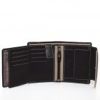 Geldbörse Tinta Schwarz, Farbe: schwarz, Marke: Hausfelder Manufaktur, Abmessungen in cm: 13x10.5x2, Bild 5 von 6