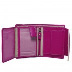 Geldbörse Tinta Fuchsia, Farbe: rosa/pink, Marke: Hausfelder Manufaktur, Abmessungen in cm: 13x10.5x2, Bild 4 von 5