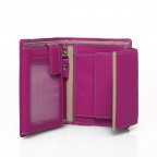Geldbörse Tinta Fuchsia, Farbe: rosa/pink, Marke: Hausfelder Manufaktur, Abmessungen in cm: 13x10.5x2, Bild 3 von 5