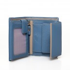 Geldbörse Tinta Jeansblau, Farbe: blau/petrol, Marke: Hausfelder Manufaktur, Abmessungen in cm: 13x10.5x2, Bild 3 von 6