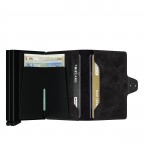 Geldbörse Twinwallet Vintage Black, Farbe: schwarz, Marke: Secrid, EAN: 8718215282983, Abmessungen in cm: 7x10.2x2.5, Bild 3 von 4
