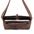 Kuriertasche Cognac, Farbe: cognac, Marke: Hausfelder Manufaktur, EAN: 4046478031715, Abmessungen in cm: 58x30x10, Bild 4 von 5