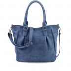 Shopper Vintage Amanda Atlantic, Farbe: blau/petrol, Marke: Fritzi aus Preußen, Abmessungen in cm: 37x29x12, Bild 1 von 2