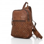 Rucksack Soft-Weaving Zola B3.6110 Charming Cognac, Farbe: cognac, Marke: Harbour 2nd, EAN: 4046478027022, Abmessungen in cm: 30x26x9, Bild 2 von 6