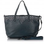 Shopper Bella Di Notte Leder Blu, Farbe: blau/petrol, Marke: Campomaggi, Abmessungen in cm: 45x28x12, Bild 1 von 4
