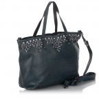 Shopper Bella Di Notte Leder Blu, Farbe: blau/petrol, Marke: Campomaggi, Abmessungen in cm: 45x28x12, Bild 2 von 4