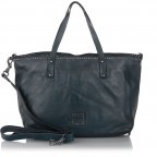 Shopper Bella Di Notte Leder Blu, Farbe: blau/petrol, Marke: Campomaggi, Abmessungen in cm: 45x28x12, Bild 4 von 4