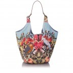 Beutel Cheyenne Canvas 117-5200 Rousseau, Farbe: blau/petrol, Marke: Anokhi, Abmessungen in cm: 34x36x24, Bild 1 von 4