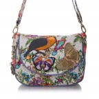 Umhängetasche Saddlebag Canvas 117-5202 Parrots, Farbe: beige, Marke: Anokhi, Abmessungen in cm: 31x23x12, Bild 1 von 5