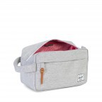 Kulturtasche Chapter Light Grey Crosshatch, Farbe: grau, Marke: Herschel, EAN: 0828432126781, Abmessungen in cm: 23x15x11, Bild 4 von 4