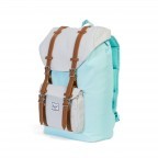 Rucksack Little America Medium Volumen 14 Liter Blue Tint Glacier Grey, Farbe: grün/oliv, Marke: Herschel, EAN: 0828432127825, Abmessungen in cm: 28x43x12, Bild 2 von 4