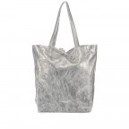 Shopper Athena Silber Metallic, Farbe: metallic, Marke: Hausfelder Manufaktur, Abmessungen in cm: 28x38x14, Bild 1 von 5