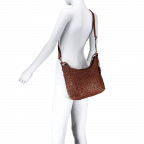 Beuteltasche Soft-Weaving Mila B3.6306 Charming Cognac, Farbe: cognac, Marke: Harbour 2nd, EAN: 4046478028098, Abmessungen in cm: 33x25x12, Bild 3 von 4