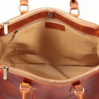 Shopper Toscana Cognac, Farbe: cognac, Marke: Hausfelder Manufaktur, EAN: 4065646000544, Abmessungen in cm: 37x25x16, Bild 4 von 7