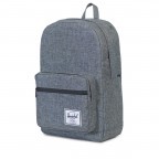 Rucksack Pop Quiz Volumen 20 Liter Raven Crosshatch, Farbe: schwarz, Marke: Herschel, Abmessungen in cm: 30x44x15, Bild 2 von 4